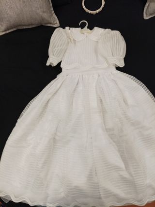 Vestido comunión niña + corona