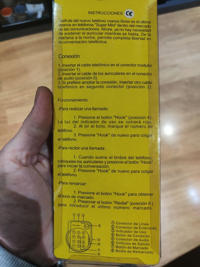Mini teléfono fijo(dispongo de más unidades)