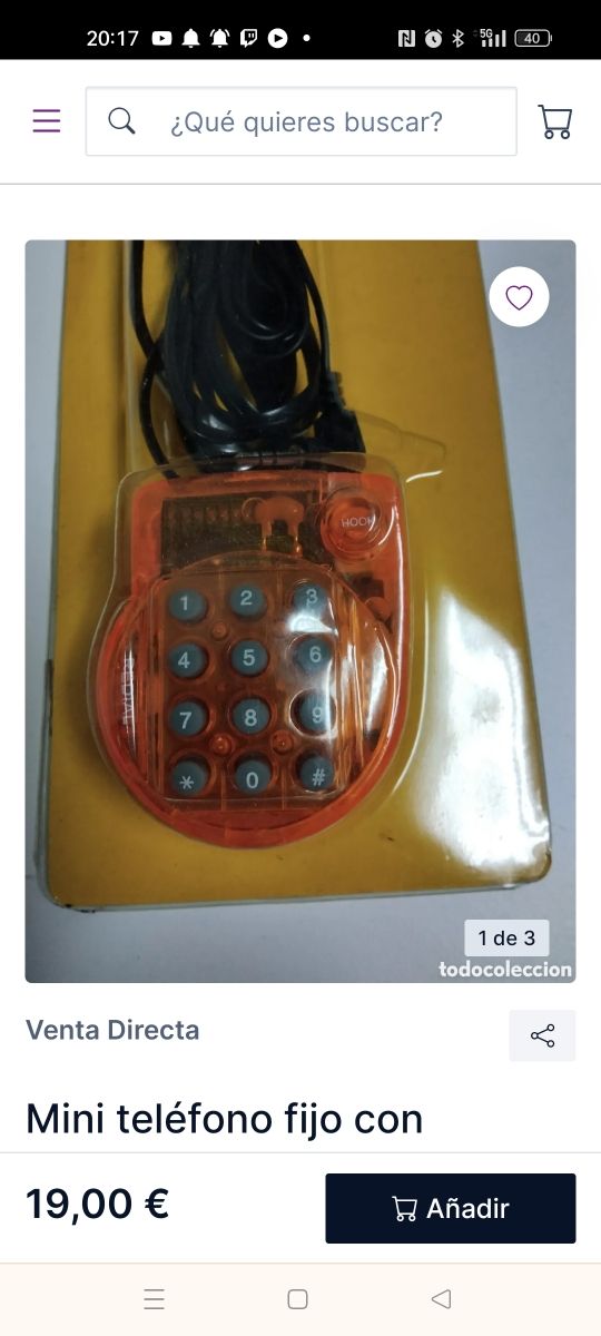 Mini teléfono fijo(dispongo de más unidades)