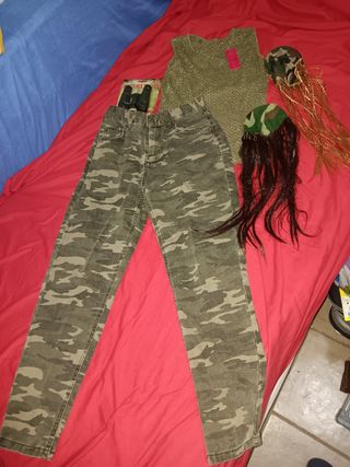 Disfraz guerrillera militar