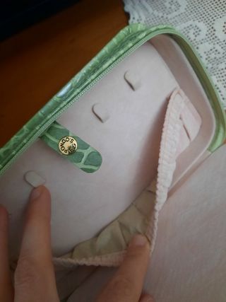 Borsetta Portagioie verde in pelle