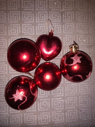 PALLINE DI NATALE DI VARIE FORME ( 24 PEZZI )