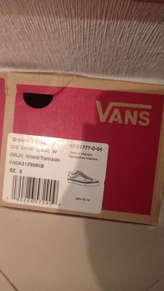 Cajas zapatillas Vans