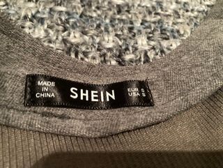 Peto Shein gris mujer