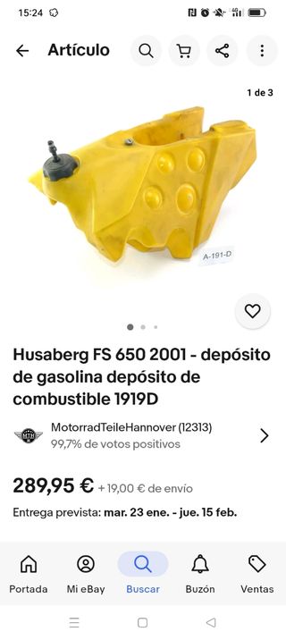 Depósito grande husaberg