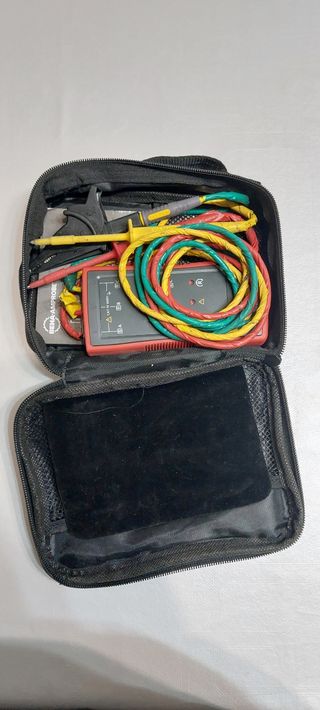 Comprobador de rotación de fases incl. cables .