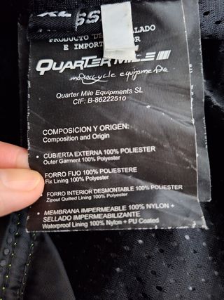 Chaqueta y pantalon cordura moto Quarter Mile