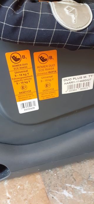Silla coche Römer duo plus