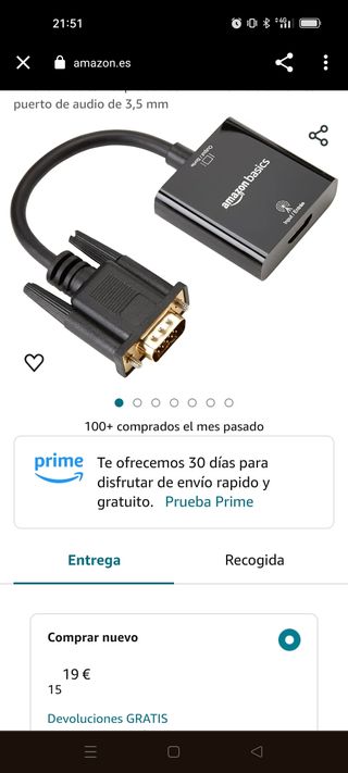 Adaptador de HDMI a VGA