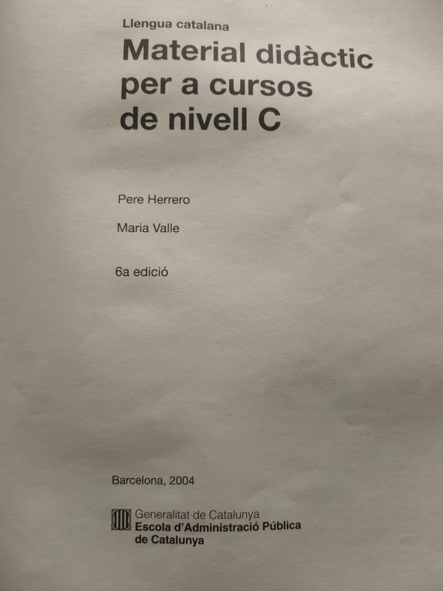Llengua catalana Nivell C