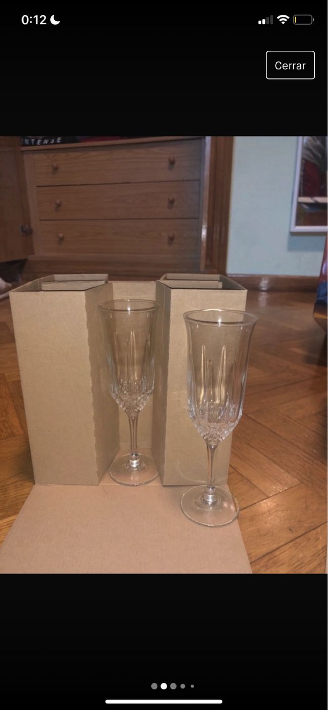 juego de copas y vasos luminac