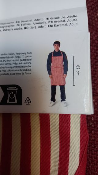 Grembiule nuovo, uomo-donna