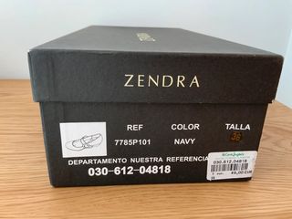 Zapatos azules de piel de Zendra talla 36
