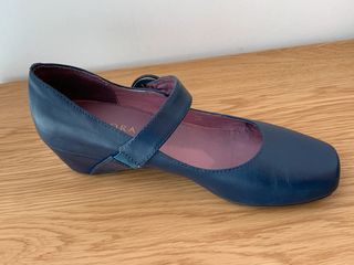 Zapatos azules de piel de Zendra talla 36
