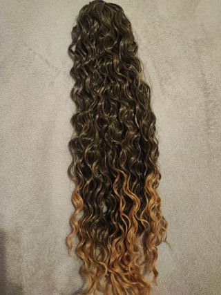 Extensiones coleta rizada