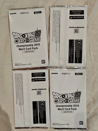 Dragón ball super card Game merit card