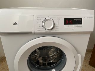Lavadora 6kg, 1000rpm, carga frontal 15 programas