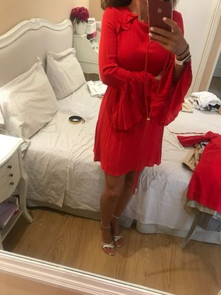 Vestido Rojo Pull & Bear