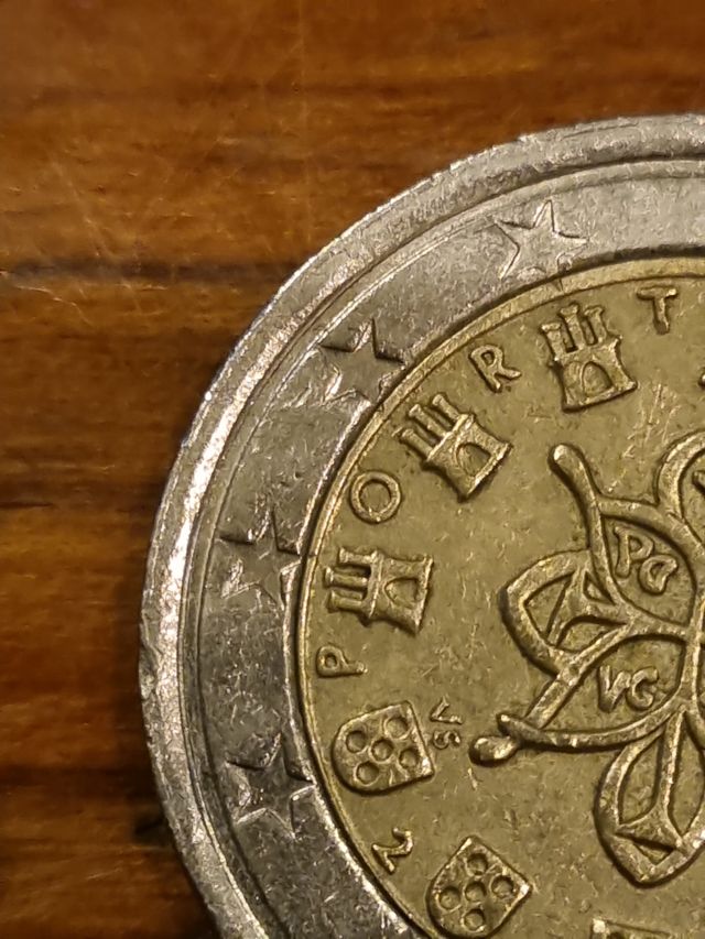Moneda 2€ Portugal mala acuñacion