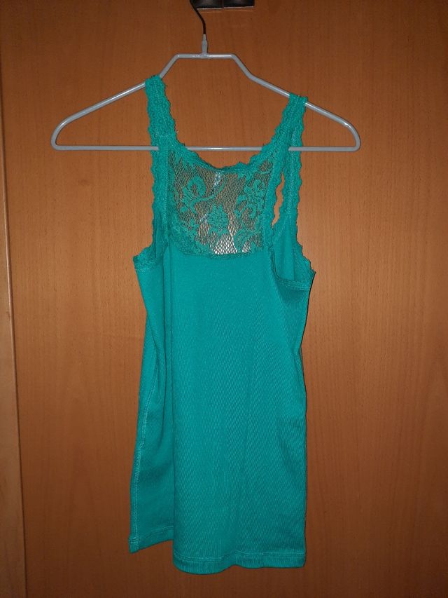 Camiseta tirantes turquesa nueva