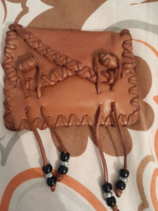 Monedero de piel autentica