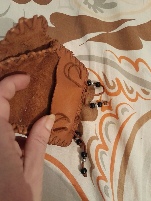 Monedero de piel autentica