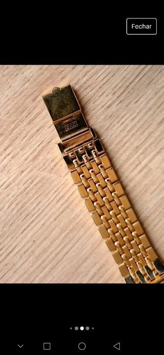 Relógio Orient Quartz 24 k Gold plated