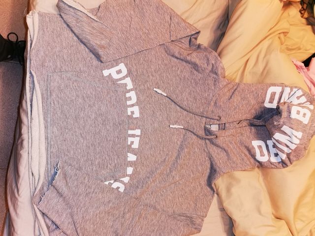 Felpa donna grigia con cappuccio Pepe Jeans M