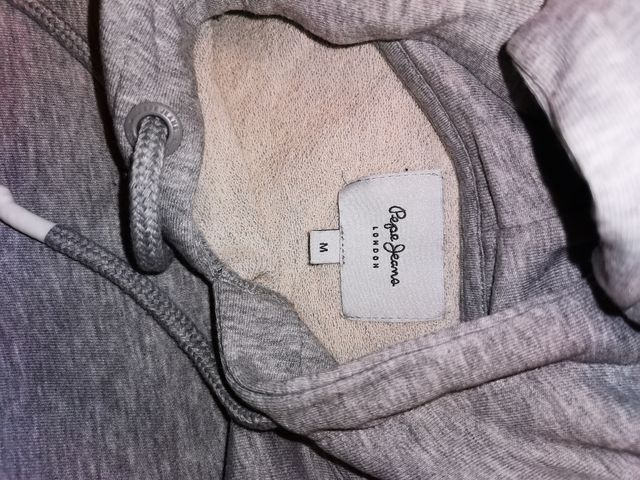 Felpa donna grigia con cappuccio Pepe Jeans M