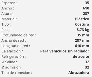 Citroen Saxo Radiador Nuevo Valeo 732807
