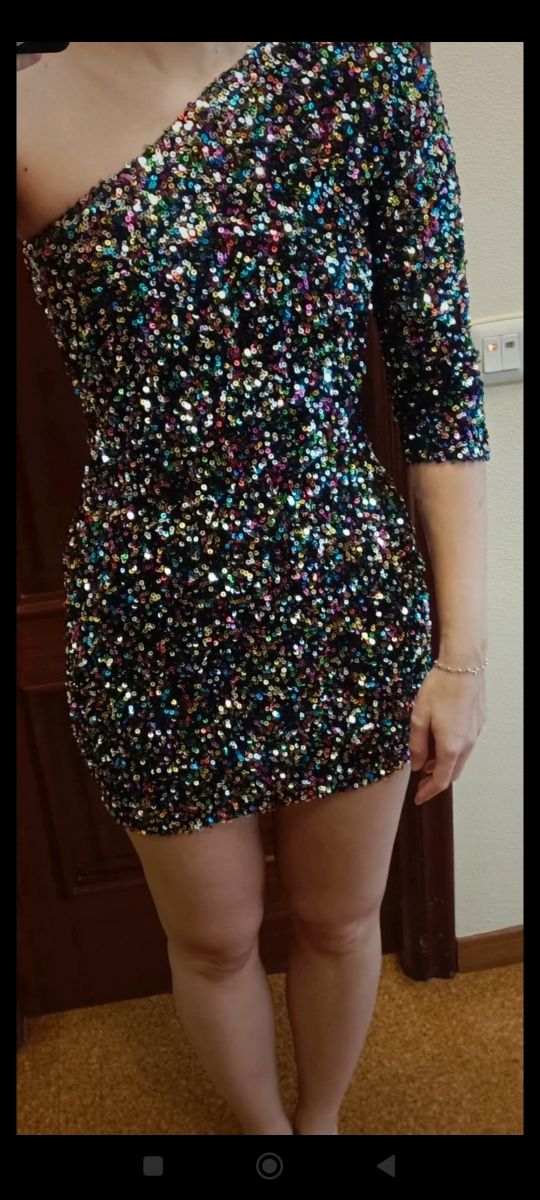 Vestido lentejuelas talla M