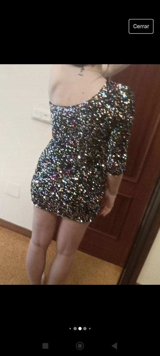 Vestido lentejuelas talla M