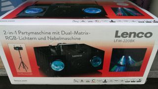 🔵⭐ Maquina niebla Lenco LFM 220BK + tripode ⭐🔵
