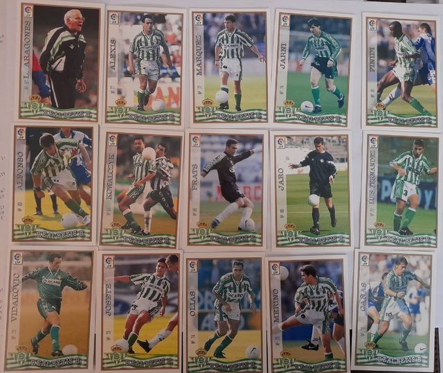 Cromos Betis Liga 97/98