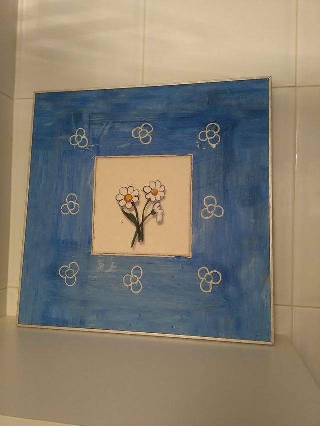 Cuadro acuarela flor