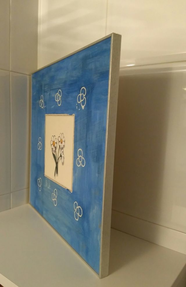 Cuadro acuarela flor