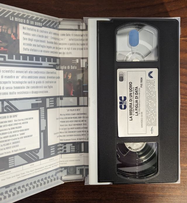 Star Trek TNG Data VHS