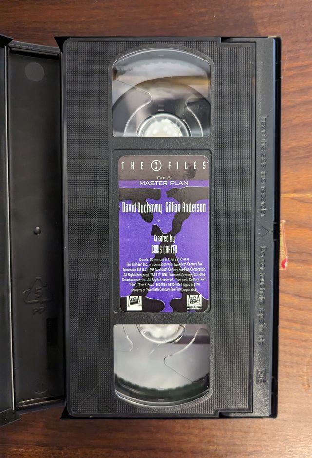 X-Files File 6 Master Plan VHS