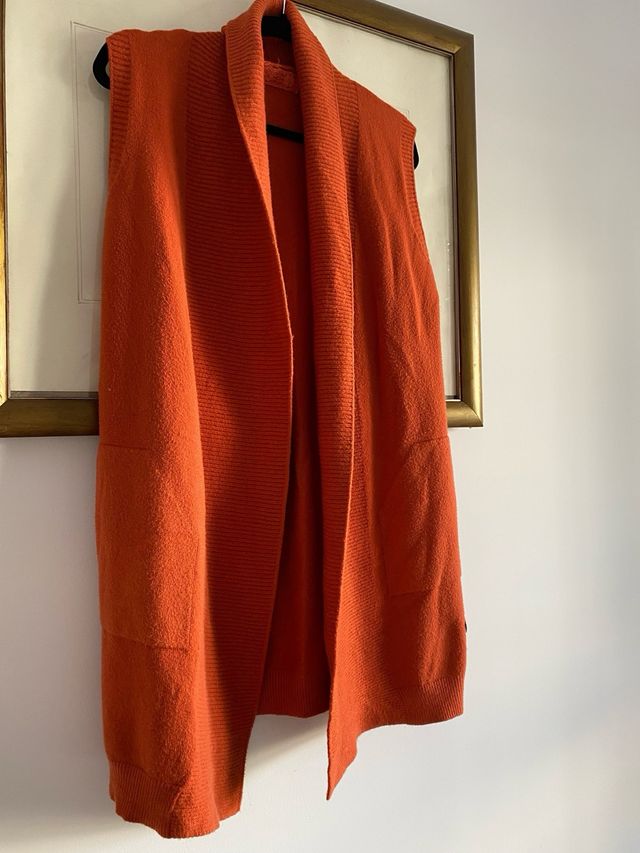 chaleco naranja sin mangas  T.U