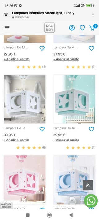 Lampara techo infantil