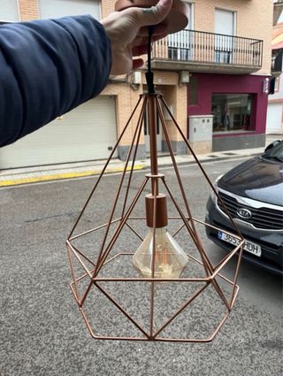 lampara de techo leroy merlin  cobre