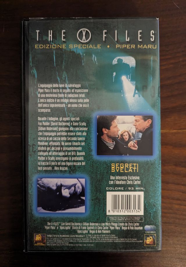X-Files Piper Maru Edizione Speciale VHS