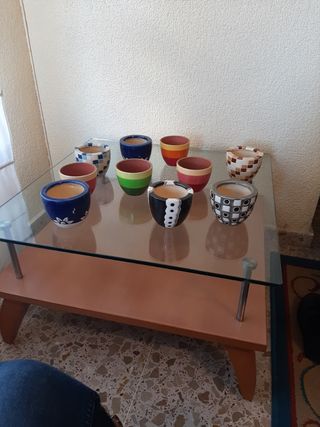 Lote 10 Maceta/tiesto para cactus