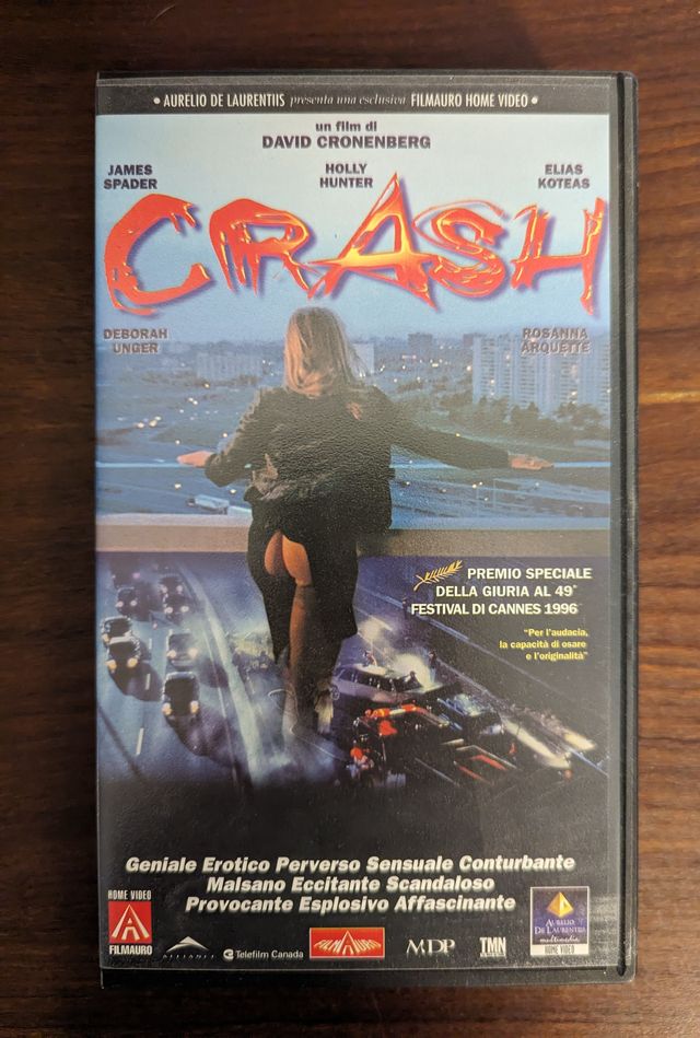 Crash di David Cronenberg 1996 VHS Italiano