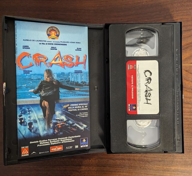 Crash di David Cronenberg 1996 VHS Italiano
