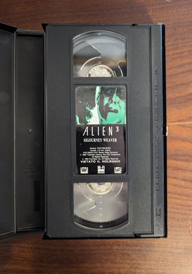 Alien 3 di David Fincher VHS Italiano