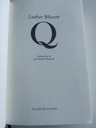 "Q"  Luther Blissett