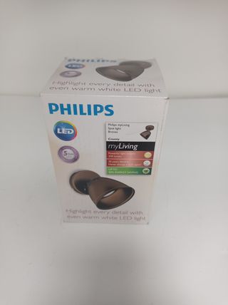 Foco 1 luz bronce led Philips