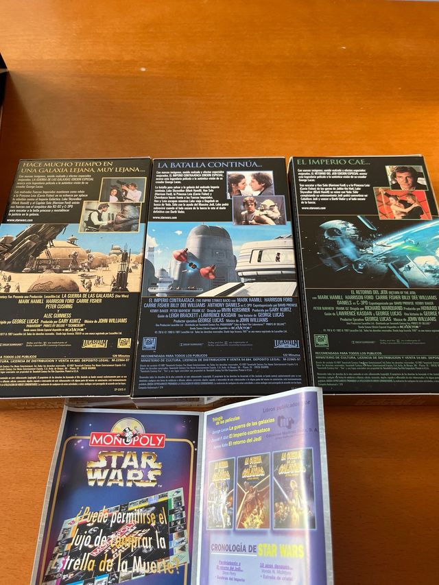 Trilogía la Guerra de las Galaxias VHS