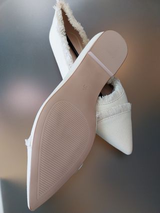 Bailarinas beige - marfil , Nuevas ! Sin Estrenar